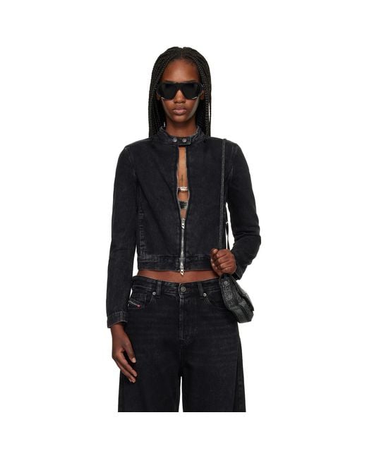 DIESEL Black De-Mornin Denim Jacket