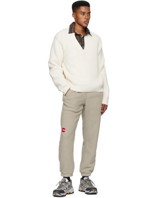 The North Face Natural 'Tnf' Fleeski Sweatpants for men