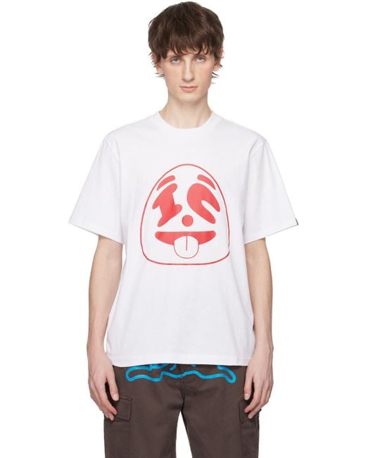 ICECREAM White Panda Face T-shirt for men