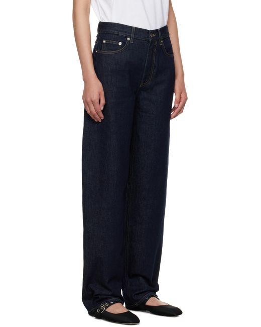 Loulou de Saison Blue Samur Straight-Leg Jeans
