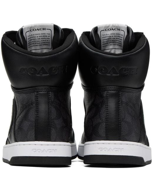 COACH Black & Gray C202 Sneakers for men