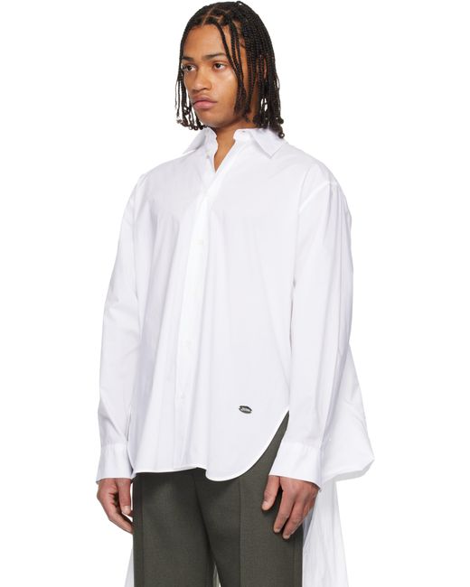 Chemise Surdimensionnée Blanche Jean Paul Gaultier pour homme en coloris Black