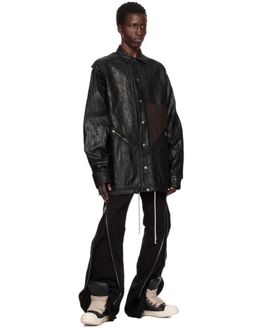 メンズ Rick Owens ブラック Porterville Jumbolaced パデッド スニーカー Black