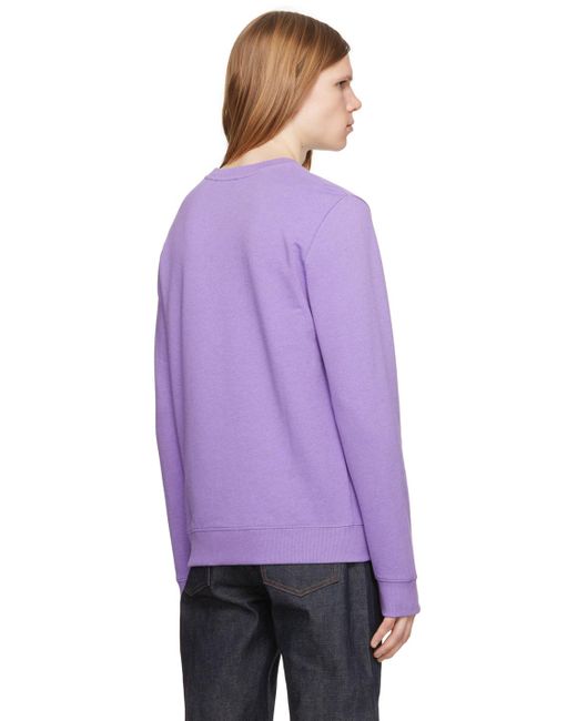 A.P.C. . Purple Item Sweatshirt for men