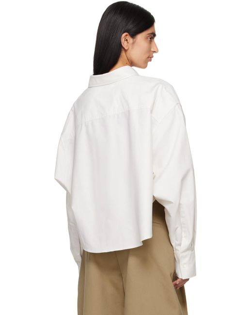 AMI Off-white Embroidered Shirt