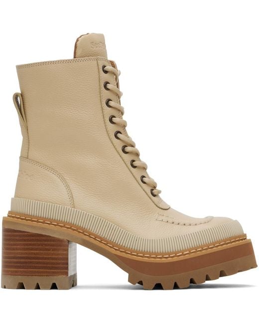 see by chloé mahalia suede platform combat boots