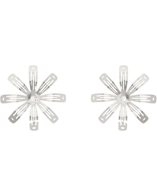 Im Sorry by Petra Collins Black Ssense Exclusive D'Heygere Edition Flower Hair Clip Earrings