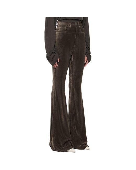 Rick Owens Black Concordians Bolan Bootcut Trousers