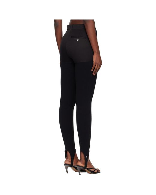 Coperni Black Hybrid Rib Trousers
