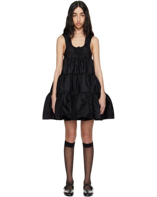 CECILIE BAHNSEN ブラック Aino ミニワンピース Black