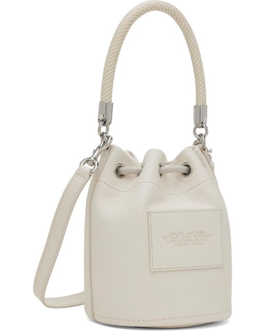 Marc Jacobs Multicolor White 'the Leather Bucket' Bag