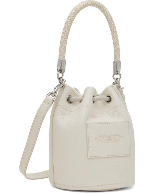 Marc Jacobs ホワイト The Leather Bucket バッグ Multicolor