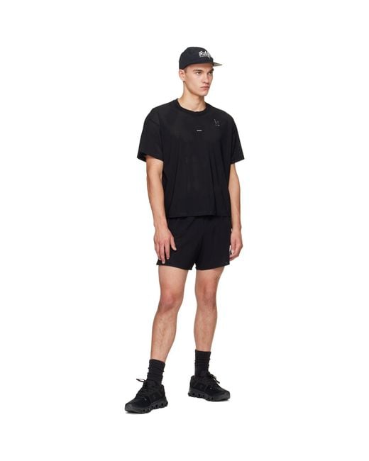 Satisfy Black Space-O 5 Running Shorts for men