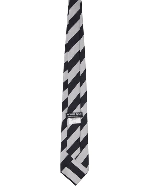 Comme des Garçons Black Striped Tie for men