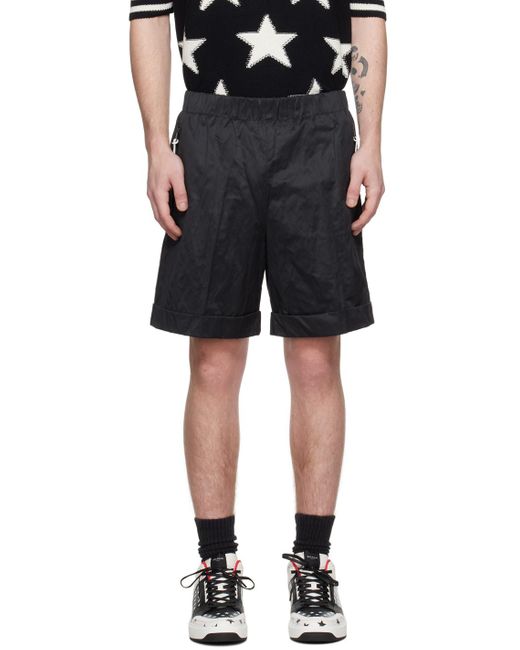 Balmain Black Patch Shorts for men