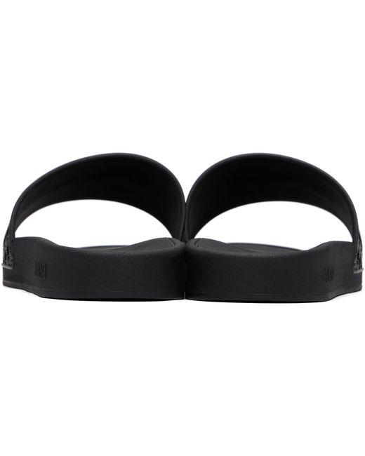 Amiri Black Ma Quad Pool Slides for men