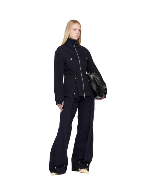 Jean Paul Gaultier Blue 'The Slit' Denim Jacket