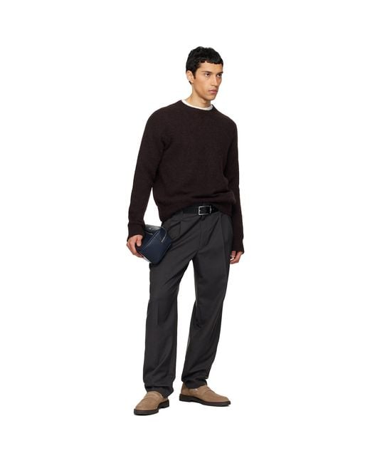 Boss Black Suede Loafers for men