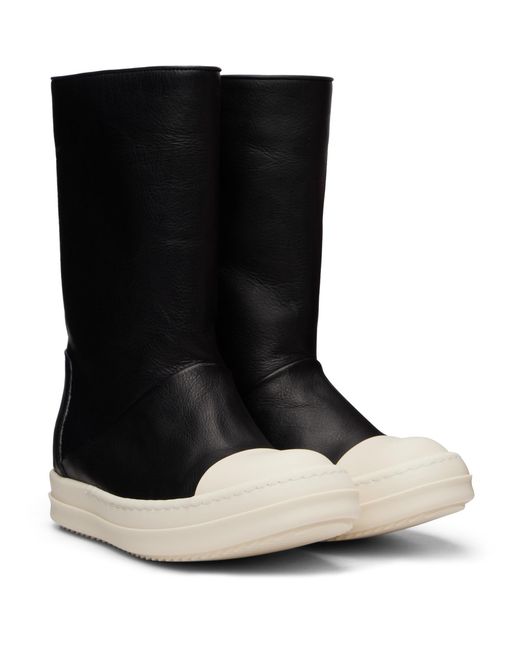 Rick Owens Black Tower Sneakwader Boots