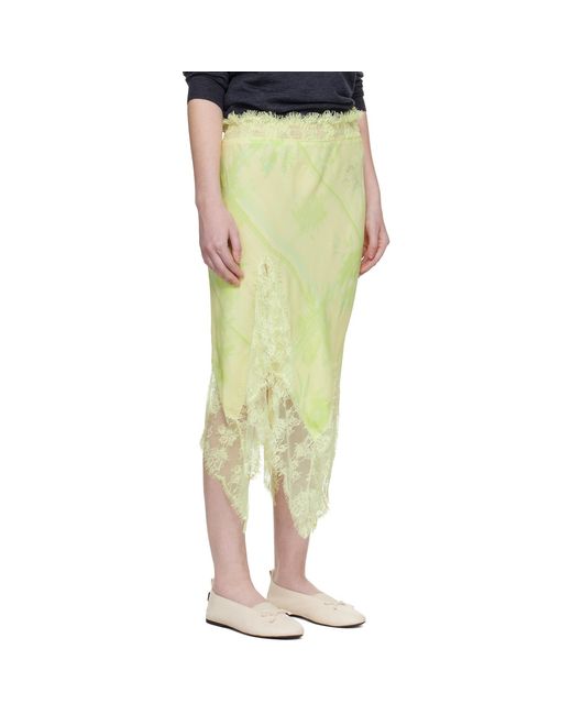 Collina Strada Yellow Waterlily Midi Skirt