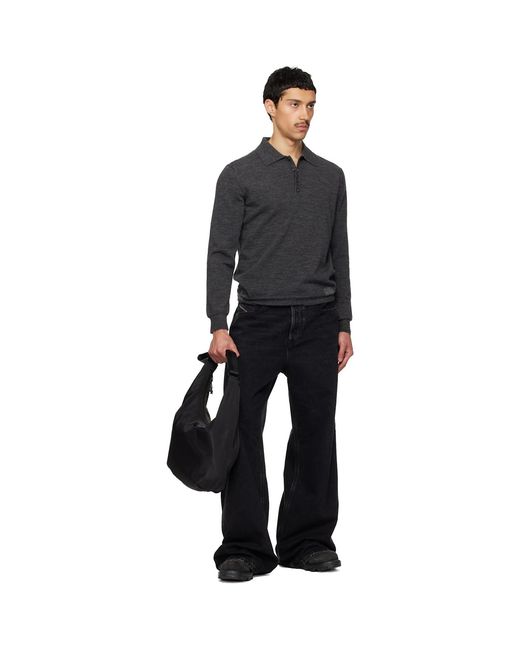 DIESEL Black D-Pack X Bag for men