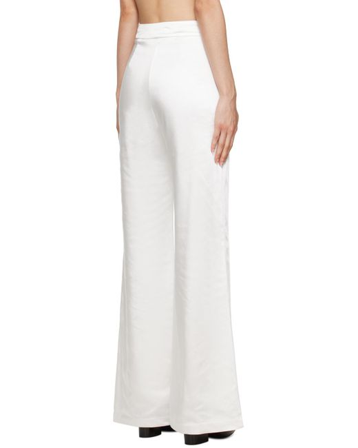 Third Form White Flare Trousers