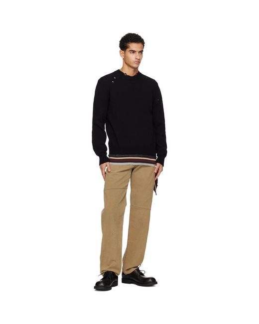 MM6 by Maison Margiela Natural Straight-Leg Faux-Suede Jeans for men
