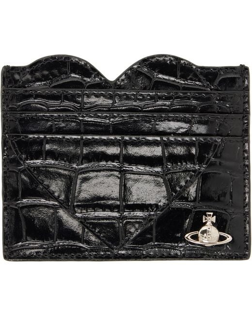 Vivienne Westwood Black Heart Card Holder