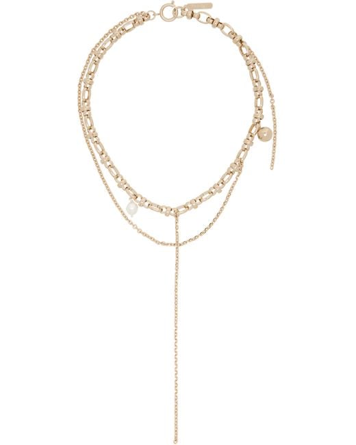 Justine Clenquet Metallic Ssense Exclusive Winona Necklace