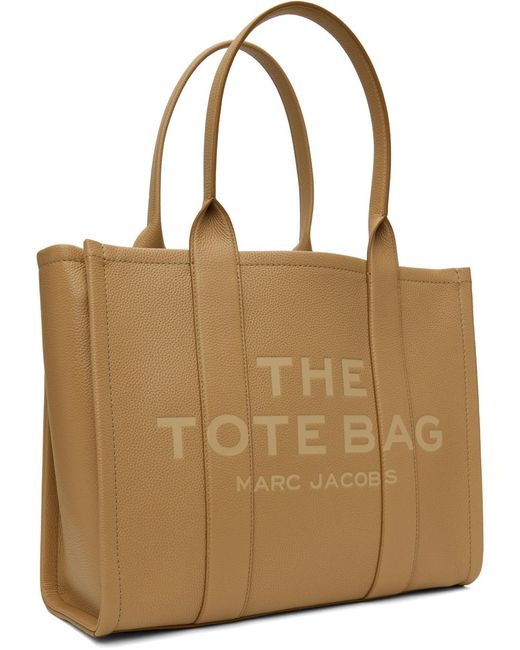 Marc Jacobs Brown Tan 'the Leather Large' Tote