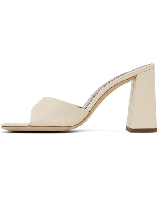 Staud Black Off-white Sloane Heeled Sandals