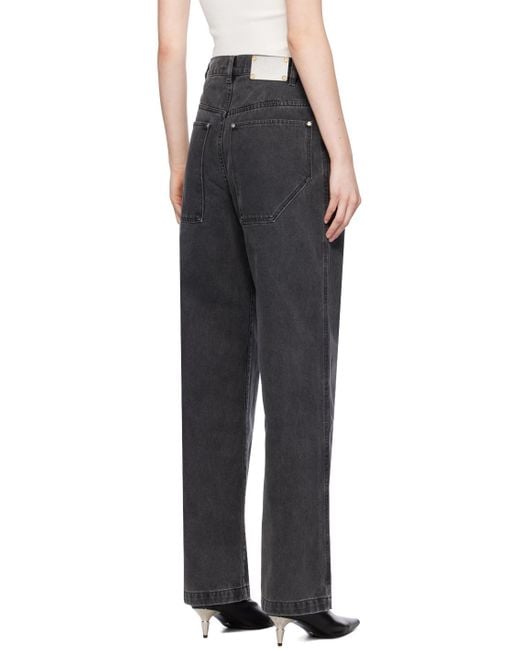 Dion Lee Black Slouchy Darted Jeans