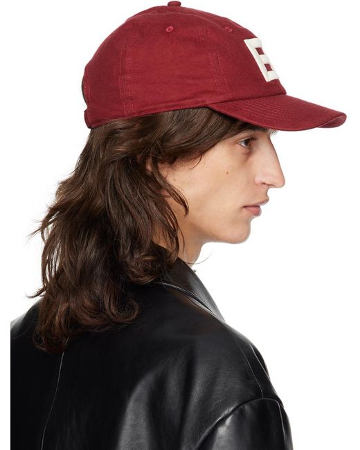 Bally Burgundy Baseball Cap in Blue for Men Lyst Australia