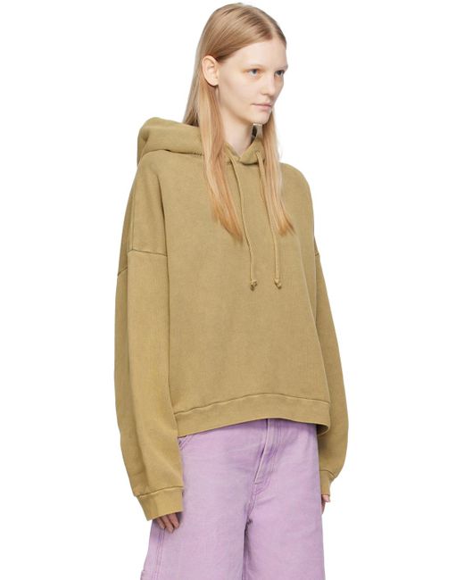 Acne Multicolor Green Relaxed Fit Hoodie