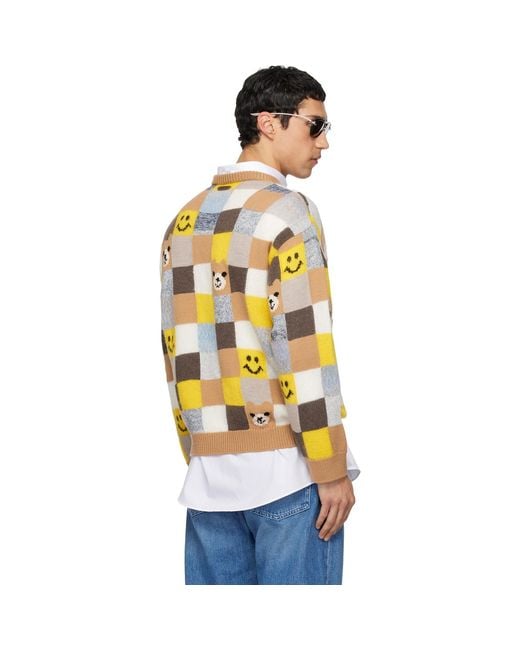 Moschino Metallic Wool & Cashmere Blend Sweater for men