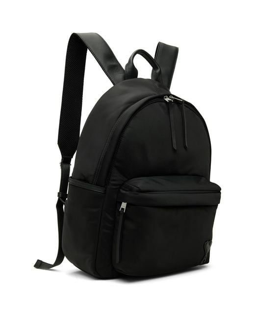 AMI Black Marcel Backpack for men