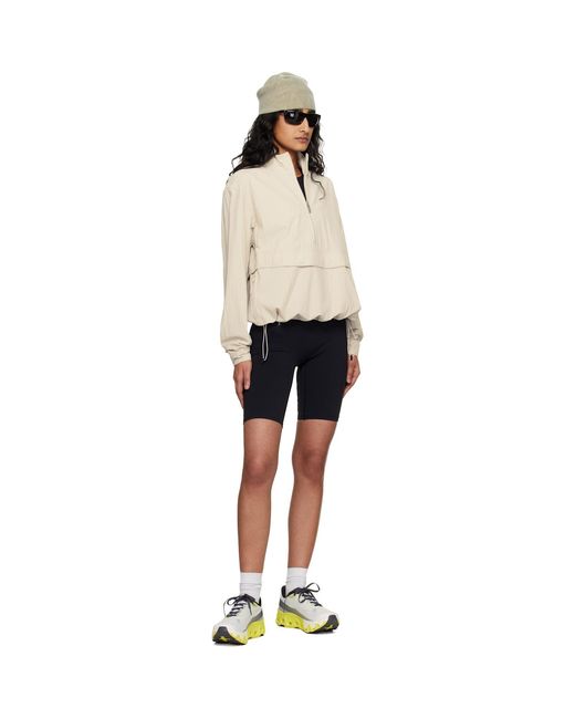 On Shoes Black Courtside 1/2 Zip Eaze Jacket
