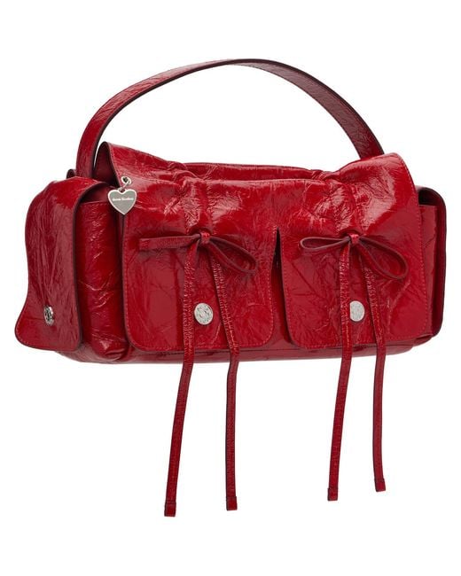 Acne Red Multipocket Bag