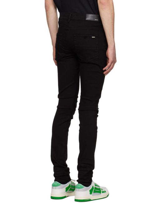 Amiri Black Crystal Mx1 Jeans for men