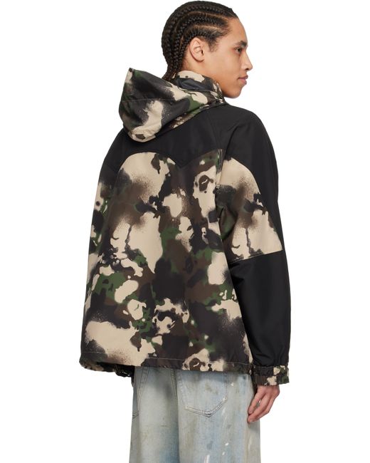Blouson De Planche À Neige Kaki À Motif Camouflage Map A Bathing Ape pour homme en coloris Black