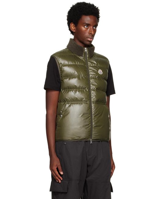 Moncler Green Timur Bomber Jacketdown Vest Set for men