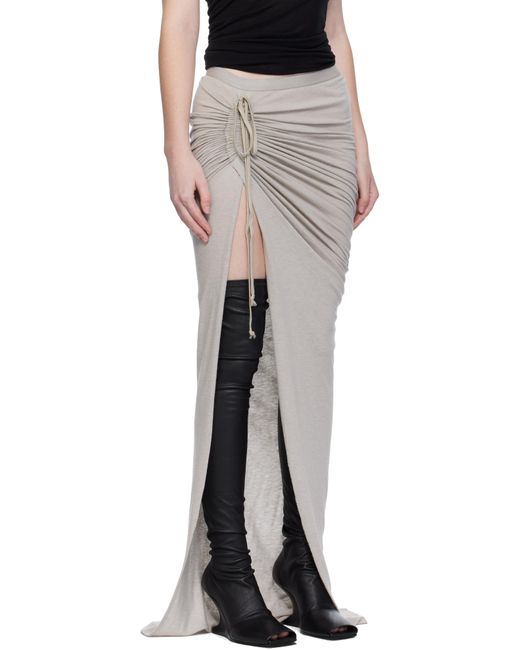 Rick Owens オフホワイト Concordians Edfu マキシスカート Black