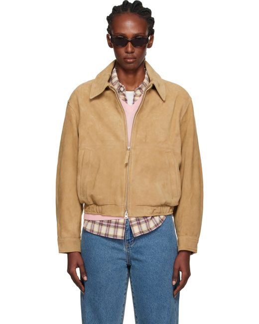 DUNST Blue Drizzler Suede Jacket