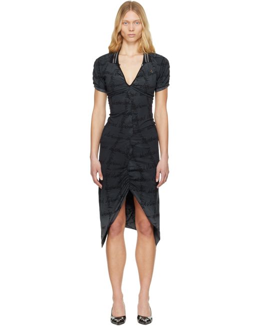 Vivienne Westwood グレー Pulling ミディアムワンピース Black