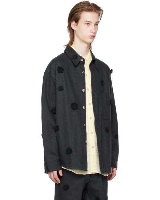 Song For The Mute Black Daisy Jacket for men