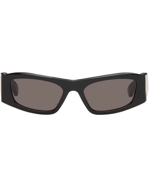 Balenciaga Black Nano Rectangle Af Sunglasses