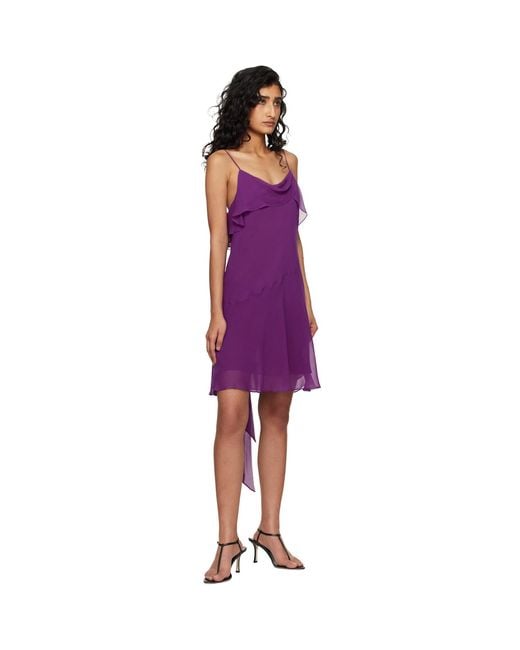 Acne Multicolor Silk Minidress