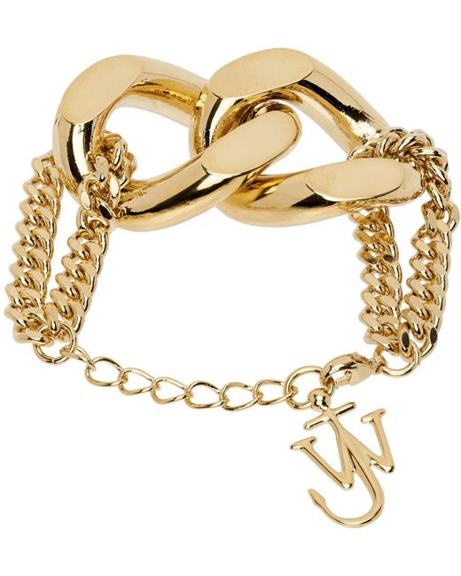J.W. Anderson Metallic Chain Link Bracelet for men