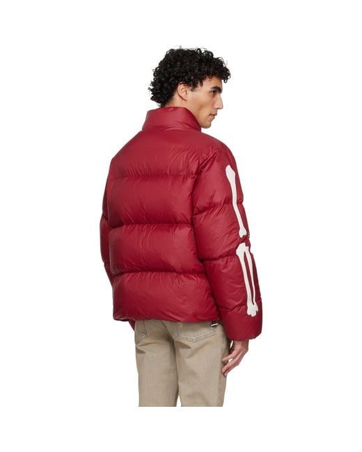 Amiri Red Bones Down Jacket for men