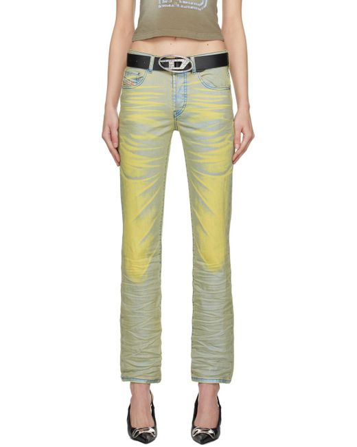 DIESEL Yellow & Blue 1989 D-mine Jeans